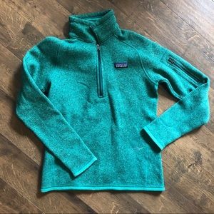 NWOT Patagonia Green quarter-zip